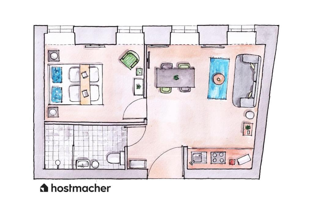 Sleek 1Br Flat Near Center By Hm Viena Exterior foto